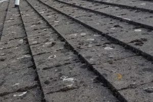 PP Gutters - roof cleaning services - image before being cleaned