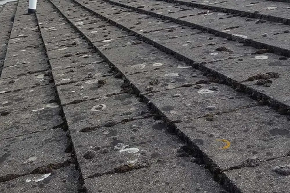 PP Gutters - roof cleaning services - image before being cleaned