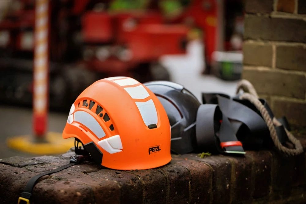 Safety first at PP Gutters, with protective headwear