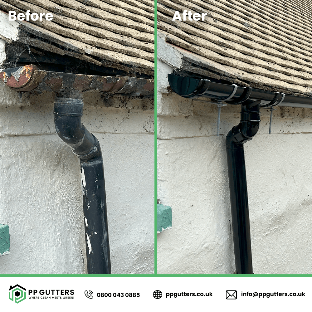 Broken downpipe need for downpipe repair 