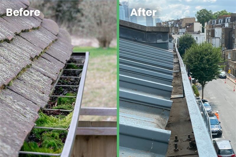 Shocking Before and After Gutter Cleaning Photos You Need to See
