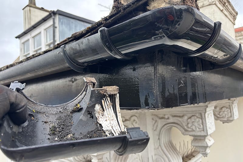 gutter leaks